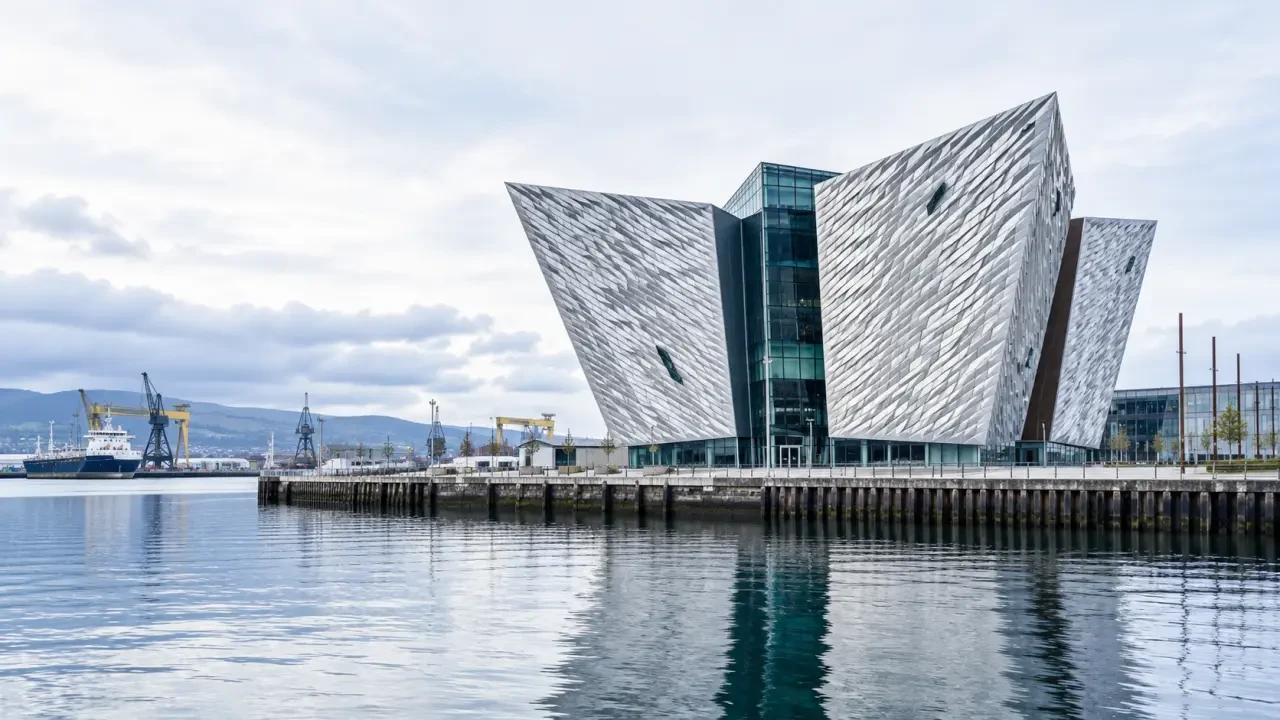 Titanic Belfast in the Belfast Ireland city Titanic Quarter